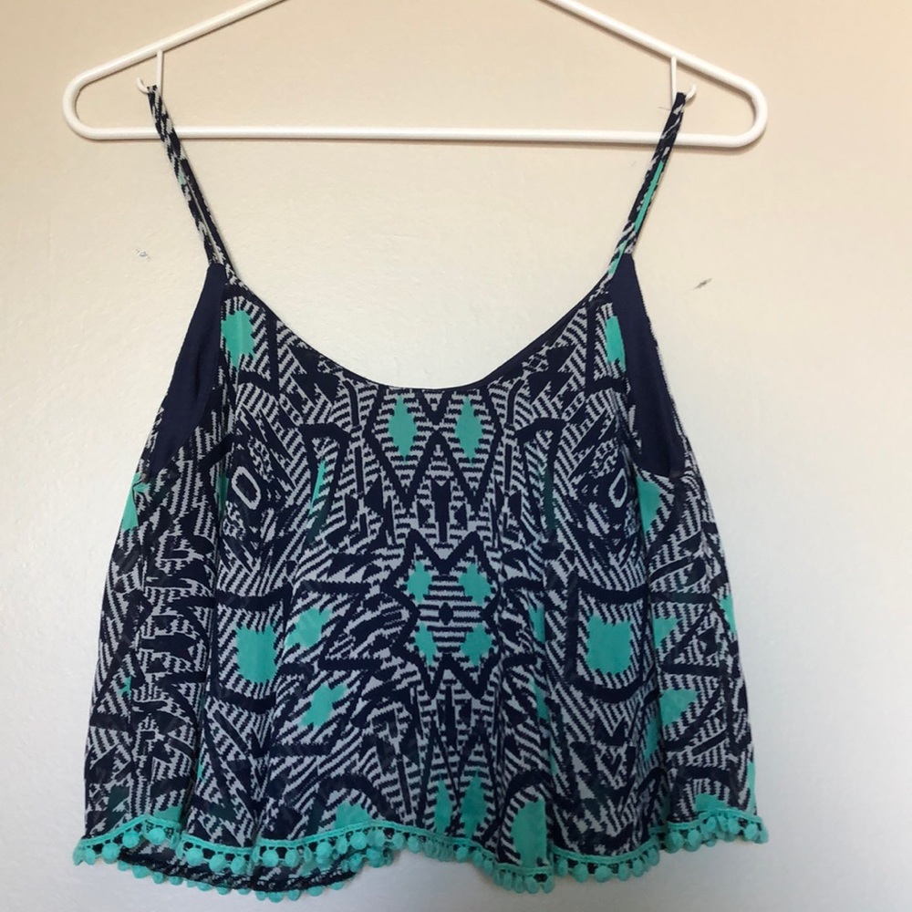 Turquoise crop top